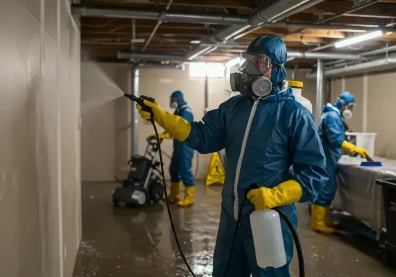 Basement Sanitization and Antimicrobial Treatment process in Madison County, TN